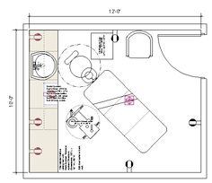 the floor plan for a bedroom and bathroom