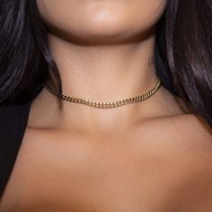 5mm Miami Cuban Link Chain – The GLD Shop Minimalist Cuban Link Chain Jewelry, Dainty Cuban Link Jewelry With Adjustable Chain, Trendy Everyday Jewelry With Curb Chain, Dainty Curb Chain Jewelry For Layering, Everyday Jewelry Choker With Box Chain, Minimalist Box Chain Choker, Everyday Jewelry Box Chain Choker, Classic Gold Chain Choker, Classic Gold Chain Choker Jewelry