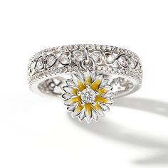 I found this beautiful item - Jeulia "Fresh Daisy" Twist Round Cut Sterling Silver Ring from Jeulia.com, they offer premium quality jewelry at affordable price. Like it? Rings Heart Shaped, Shaped Engagement Rings, Jeulia Jewelry, Rings Heart, Heart Shaped Engagement Rings, Heart Rings, Magical Jewelry, A New Beginning, Daisy Flowers