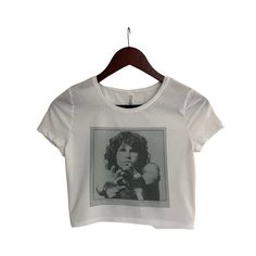 This faded distressed Jim Morrison crop top is perfect to dress up or wear casual. The image is sublimated onto the material making the top buttery soft! Fabrication: 52% Airlume combed and ring-spun cotton 48% poly Queen Band Tee Vintage Retro Crop Top, Short Sleeve Crop Top, Crop Top for Women, Boho Hippie Clothing, 90s Fashion, Streetwear, The Doors **This crop top is fitted and runs slightly on the smaller side.** Fitted Sublimation Print Grunge Tops, White Short Sleeve Grunge Crop Top, White Grunge Crop Top With Crew Neck, Fitted Grunge Tops With Sublimation Print, Fitted Grunge Top With Sublimation Print, Vintage Graphic Print Crop Top, Vintage Cropped Tops With Relaxed Fit, Vintage Relaxed Fit Cropped Tops, White Graphic Print Grunge Crop Top