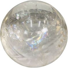 an image of a clear glass ball on white background