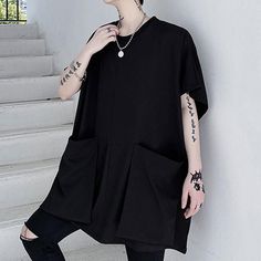 Size
Bust
Sleeve
Length


cm
inch
cm
inch
cm
inch


One Size
142.00 

55.91 

78.00 

30.71 

71.00 

27.95 




Note: Please according to your measurements choose your suitable size.Material: PolyesterType: LooseStyle: Casual Round Neck, Sleeve Length, T Shirt