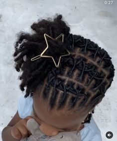 Kiddie Loc Styles, Kid Dread Styles, Locs Hairstyles For Girls Kids, Kids Locs Styles Girls Short, Toddler Locs Girl, Dread Hairstyles For Kids, Little Black Girls Loc Styles