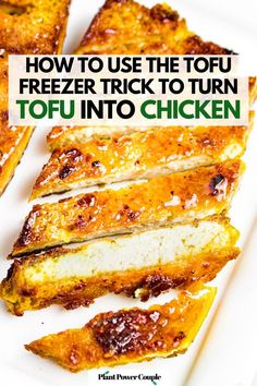 how to use the topu freezer trick to turn tofu into chicken