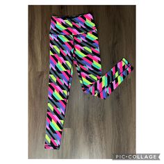 Victoria’s Secret Knockout Multicolor Leggings/Tight Size Xs Compression Pants. Sculpted. Fits In All The Right Places High Rise | Full Length Workout Leggings Hidden Back Pocket Perfect For Holding Id Card Or Cash Perfect For Sweaty Workout Session. Bundle And Save!! ***Check Out My Listing For More Workout Leggings. I Will Give You 10% Discount For Each Additional Leggings You Buy*** Sweaty Workouts, Workout Session, Compression Pants, Workout Leggings, Pink Yellow, Victoria’s Secret, Full Length, Pant Jumpsuit, Tights