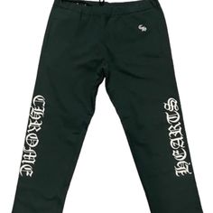 Green Chrome Hearts Sweatpants, Size Small, Brand New Never Worn Chrome Hearts Pants, Star Sweatpants, Hell Star, Green Chrome, Chrome Hearts, Mens Pants, Sweatpants, Adidas, Brand New