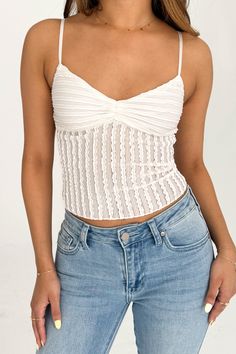 Paige Top College Fits Going Out, Junkstock Outfit, Concert Tops For Women, Blanco By Nature, Counting Crows Concert Outfit, Cute Tops To Wear With Jeans, White Going Out Top, Cute Preppy Tops, Cute City Outfits