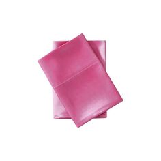 two pink napkins sitting on top of each other