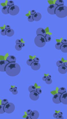 an image of blueberries and leaves on a purple background that looks like they are floating in the water