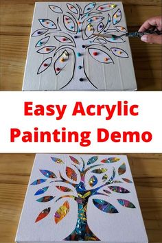 easy acrylic painting demo