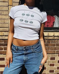 "find more designs on www.luckygirlus.com S I Z E  &  F I T ✸ Model is Wearing: Medium ✸ Height: 5'5\" ✸ Bust: 34\" ✸ Waist: 27\" BELLA + CANVAS 1010 WOMEN'S MICRO RIB BABY TEE ✸ 52% Airlume combed and ring-spun cotton, 48% polyester ✸ classic baby tee fit ✸ women's t-shirts ✸ made ethically in the U.S. ✸ designed and hand made by yours truly Coquette Baby Tees | Cherry Baby Tees | Espresso Martini Baby Tees | Cropped Graphic Tees | Martini Baby Tees | Cocktail Baby Tees | Streetwear Baby Tees" Fitted Graphic Print T-shirt For Spring, Fitted Printed Casual Tops, Casual Fitted Printed Top, Fitted 90s Style Crop Top T-shirt, Fitted Casual Printed Crop Top, Casual Fitted Printed Crop Top, Fitted Basic T-shirt With Funny Print, Fitted Cotton T-shirt With Print, Casual Printed Fitted T-shirt