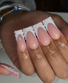 thenail.prodigy on ig Fly Nail Designs, Curve Nails Acrylic, Overlay Nails, Builder Gel Nails, Tapered Square Nails