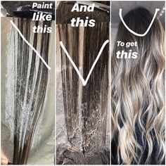 Balayage Technique, Diy Hair Color, Highlights Blonde, Balayage Blonde, Types Of Hair