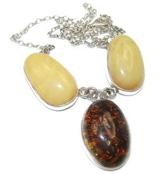 Handmade Unique 925 Sterling Silver necklace with unique one of a kind Amber,  24.80 grams of marvelous handcrafted jewelry design. Only one piece availble ready to ship! It's unique worldwide necklace - simply piece of art in world of fine jewelry. Dazzling  Natural  Baltic Amber .925 Sterling Silver handcrafted  necklace  NECKLACE DETAILS: Weight: 24.80g; Material: Sterling Silver; Main stone: Amber; Inner circumference: 20 inch; Drop Part: 1 1/2  inch; Clasp: Lobster-claw labs; Stamp / Mark: Unique Silver Jewelry, Buy Necklace, Natural Amber, Handcrafted Necklace, Online Jewelry Store, Baltic Amber, Handmade Artisan, Sterling Silver Necklace, Jewelry Necklace