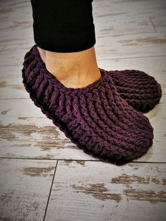 A beautiful pair of women's boot crochet slippers. Made of wool yarn they are so soft, warm, cozy to wear and have a lot of bulk for extra comfort. Soles are covered with latex, which makes them not slippery to walk and give it a long life. You can also choose double sole - crochet + felted waterproof non-slip sole. If you want to have double sole, add this felted sole from the link together with selected slippers: https://www.etsy.com/listing/883778891/waterproof-felted-non-slip-sole-for?ref=li Handmade House, Shoes Crochet, Crochet Women, Crochet Wool, Wool Slippers, Women Slippers, Crochet Woman, Crochet Slippers, House Shoes