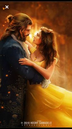 the poster for disney's live - action movie beauty and the beast is shown