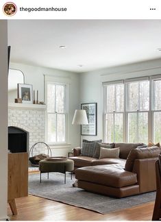 the living room is clean and ready to be used as a den or family room