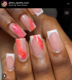 Lanzarote Holiday Nails, Nails For Lanzarote, Biab Summer Nails Ideas, Square Holiday Nails Summer, Summer Vacation Nails Square, Tenerife Nails Ideas, Holiday Nails Summer Acrylic Square, Spain Nails Ideas, Vacation Nail Inspo Simple