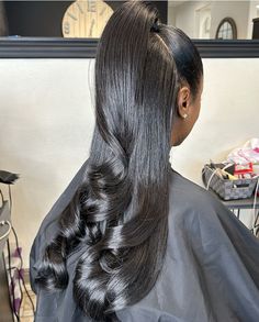 Half Up Hairdo, Hair Done, Punk Hair, Hair Appointment, Hair Laid, Sleek Ponytail, Ponytail Styles, 4c Hairstyles, Baddie Hairstyles