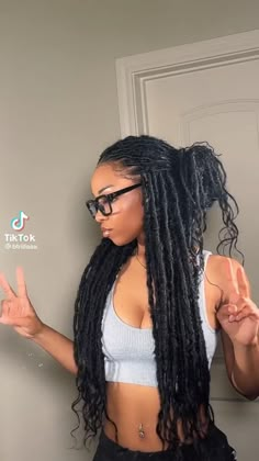 Twist Loc Styles, Knotless Braids Goddess, Blue And Black Braids, Locs Goddess, Bohemian Locs, Boho Locs, Short Locs Hairstyles, Faux Locs Hairstyles, Box Braids Hairstyles For Black Women