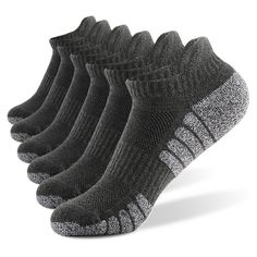 This socks are made from 80% cotton, 15% polyester and 5% spandex, soft, breathable, , choice for autumn / winter outdoor activities like running, cycling, mountaineering, hiking ,etc. Features: 6 pairs of ankle athletic socks enclosed. Thicken bottom with  terry, and softer, comfortable to wear. Moisture absorbing fabric, ventilation and dry out quickly. Ultra premium cotton and reinforced arch support help to  reduce foot fatigue. Enhanced cuff holds sock comfortably in place. Three-dimensiona Winter Outdoor Activities, Running Socks, Winter Socks, Warm Socks, Sports Socks, Athletic Socks, No Show Socks, Outdoor Workouts, Sport Socks