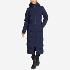 Women's Glacier Peak Seamless Stretch Down Duffle Coat | Eddie Bauer Types Of Dragons, Hunting Women, Duffle Coat, Eddie Bauer Women, Tie Sleeve, Sweater Weather, Cold Day, High Collar, Suspenders