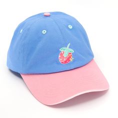 The perfect hat to add to your collection. This color-blocked hat is embroidered with a Strawburry17 detail on the front and includes teal eyelets Label detail on the sweatband Adjustable metal strap back Orders processed within 2-3 business days Cute Hats With Embroidered Logo And Curved Brim, Adjustable Snapback Hat With Cotton Sweatband, Trendy Brimmed Cotton Baseball Cap, Spring Hat With Adjustable Fit And Curved Visor, Trendy Adjustable Baseball Cap For Spring, Trendy Brimmed Hat With Embroidered Logo, Cute Adjustable Visor Hat, Adjustable Visor Hat With Cotton Sweatband, Adjustable Cotton Visor With Sweatband