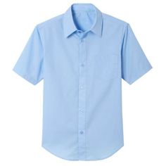 Boys Dress Shirts for School Uniform Everyday & Formal Occasions Colors Approved for School Uniform Classic Fit Design Collar Stays Integrated In Collar Made From Soft to Touch Fabric Double Stitched Hem Classic Designs & Colors 60% Cotton 40% Polyester Sizes - 4 to 20 Machine Wash Cold | Galaxy by Harvic Boy's Short Sleeve Casual Dress School Uniform Shirts (Big Boys, Little Boys), Blue, 8 Shirts For School, Dress School, Uniform Shirts, Collar Stays, Poplin Dress, Classic Dress, Big Boys, Boy Shorts