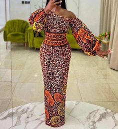 Ankara Blouses, Ankara Maxi Dress, Ankara Dress Designs, Ankara Long Gown Styles, Long African Dresses, Dress Ankara, Ankara Dress Styles, African Prom Dresses, African Print Dress Ankara