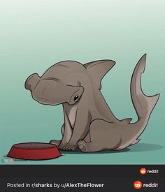 an elephant sitting on the ground next to a bowl with food in it's mouth