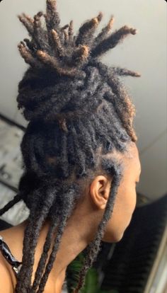 Dyed Dreads, Women With Locs, Locs Journey, Thick Locs