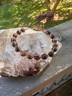 This Beaded Bracelets item is sold by mrockdesigns. Ships from Louisville, KY. Listed on Sep 19, 2024 Copper Wire Bracelet, Bracelet Stone, Wire Bracelet, Louisville Ky, Spiritual Growth, Copper Wire, Good Luck, Agate, Jewelry Bracelets