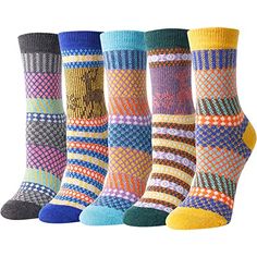 WOOL SOCK WOMENWool socks for women. Keep your toes warm with these colorful and decorative socks. These thick, high-quality socks are made with a combination of cotton, wool, polyester and spandex that is soft, comfortable, and ensures your feet do not feel the chills during cold weather. A unique design in different colors proviSIZE & PACKINGCabin socks women. These socks come is a standard US size that fit shoe sizes from 5 to 9. So everyone can enjoy these colorful, fashion socks. Great Cheap Winter Socks For Women, Cheap Multicolor Super Soft Socks, Cheap Cozy Socks For Women, Cheap Non-slip Winter Socks, Cheap Handmade Winter Socks, Cheap Multicolor Socks For Fall, Casual Warm Socks At Cheap Price, Cheap Warm Casual Socks, Cheap Striped Socks For Winter