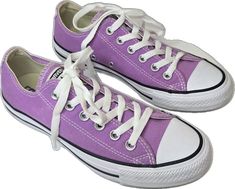 Casual Purple Converse Sneakers, Purple Converse Low-top Sneakers, Purple Low-top Converse Sneakers, Purple Converse Lace-up Sneakers, Purple Converse Sneakers For Spring, Converse Purple Sneakers For Spring, Spring Purple Converse Sneakers, Converse Chuck Taylor All Star, Womens Converse