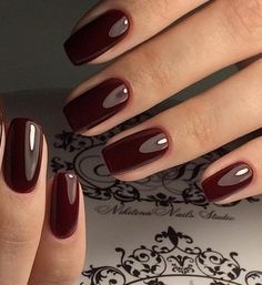 Simple Fall Nails, Pretty Gel Nails, Minimalist Nails