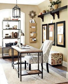 a living room filled with furniture and lots of decor on top of a hard wood floor