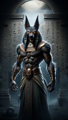 an egyptian pharaoh with his head turned to look like he's in ancient egypt