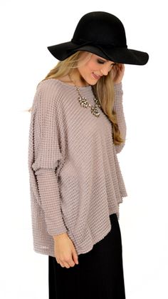 A lightweight sweater in our favorite color - BLUSH! $39 at shopbluedoor.com Chic Waffle Knit Sweater, Chic Winter Waffle Knit Top, Chic Waffle Knit Winter Top, Chic Taupe Winter Tops, Slouchy Sweater, Summer Sweaters, Fall Back, Color Blush, Blue Door