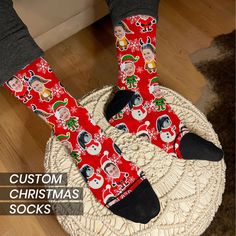 Personalize these comfy socks for your friends and loved ones and show appreciation for them this Christmas.We know how hard it may be to find a truly unique gift for your family and loved ones that he or she will actually like and will make you stand out from the crowd.Well, good news is that our socks do just that!Show your individuality by customizing these socks with multiple faces on a variety of cartoon bodies to choose from!You and your loved ones are truly unique so this gift should be n Cartoon Bodies, Customized Socks, Boss Christmas, Boss Christmas Gifts, Gifts For Your Boss, Cartoon Body, Parents Christmas, Face Socks, Christmas Gifts For Parents