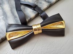 "100% Hand made bow tie Brand NEW in box. Very Rare and Unique Bow. Adjustable Strap Measurement approx. 4.5\"x 2\" inches / 11.5cm x 5 cm Perfect for wedding or any special occasion FREE US Domestic shipping" Gold Tie For Father's Day Gift, Gold Tie Gift For Father's Day, Adjustable Gold Bow Tie As A Gift, Classic Gold Bow For Black Tie Events, Party Suit And Tie Accessories For Father's Day, Elegant Party Ties For Father's Day, Modern Suit And Tie Accessories For Party, Adjustable Gold Bow Tie And Suit Accessories, Adjustable Gold Bow Tie And Accessories