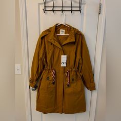 Nwt Size S And L Available! Is An Oversized Fit, And Can Easily Fits A M And An Xl Fabric Feels Awesome! Has String Adjustment On Waist To Adjust The Fit To Your Liking! I Only Have Two Pieces S And L But They Are Oversized So I Have Them Listed Under More Size Categories! Cheap Oversized Zara Outerwear, Zara Parka, Green Suede Jacket, Denim Utility Jacket, Oversized Parka, Military Jacket Green, Zara Jacket, Khaki Jacket, Beaded Jacket