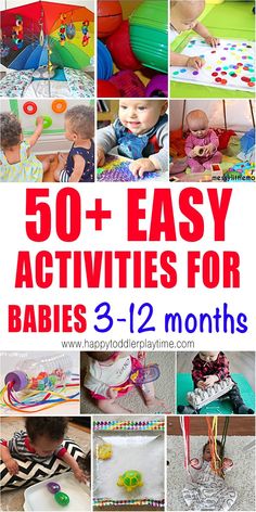 there are many different activities for babies to play with