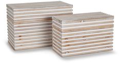 several wooden boards stacked on top of each other