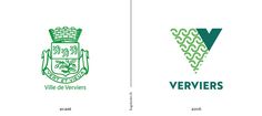 two different logos for vervierers, one is green and the other is white