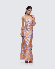 Draped in floral sunshine, this dress is all about brightening up your day 🌼 With a metallic embellishment trim and an all-over floral pattern, this orange burnout maxi will have them all feeling your warmth 🧡 Graphic Top, White Jersey, Ruffle Shorts, Mini Wrap Dress, Black Ruffle, Xl Dress, Pink Flowers, Jumpsuit Dress, Best Sellers