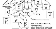 the alphabet worksheet for children to learn how to write and draw letters with their own hands