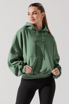 It's like wearing your boyfriend's hoodie, except baggy in only the right places. Designed to feel like the ultimate hug, this marshmallowy-soft, oversized hoodie is the perf throw-on-and-go or cozy-day-at-home staple. You'll fall in love with the luxurious softness of our Cloud Fabric: thick but doesn't weigh you down Boyfriend's Hoodie, Cloud Hoodie, Leather Flight Jacket, Cloud Fabric, Baggy Hoodie, Boyfriend Hoodie, Flight Jacket, Cool Hoodies, Brown Leather Jacket