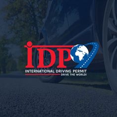 the logo for international driving permit drive the world