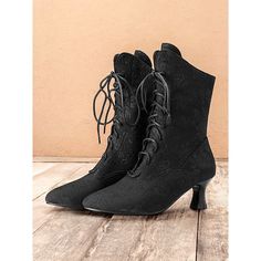 Category:Boots; Upper Materials:Cloth; Lining Materials:Synthetic Leather,Textile; Embellishment:Lace-up; Season:Spring,Summer,Fall,Winter; Heel Type:Stiletto; Shaft Circumference:12-14; Gender:Women's; Size Suggestion:standard size, select your usual size; Toe Shape:Round Toe; Type:Booties Ankle Boots; Style:Vintage,Elegant; Outsole Materials:Rubber; Occasion:Daily,Work; Closure Type:Lace-up; Pattern:Floral; Listing Date:10/02/2024; Production mode:External procurement; 2024 Trends:Retro; Size Gothic High Heel Fitted Lace-up Boots, Gothic Fitted High Heel Lace-up Boots, Fitted Gothic High Heel Lace-up Boots, Halloween High Heel Fitted Boots, Gothic Fitted Lace-up Boots With High Heels, Gothic High Ankle Heeled Boots For Fall, Gothic Lace-up Heeled Boots For Winter, Fitted Gothic Winter Boots, Gothic Heeled Boots With Round Toe