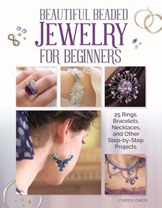 Discover just how easy it is to make your own gorgeous beaded jewelry with readily available semi-precious beads and stones! Beautiful Beaded Jewelry for Beginners shows you how to create fantastic day and evening pieces--necklaces, chokers, bracelets, cuffs, brooches, earrings, and rings--that will brighten up any outfit. Crafting expert Cheryl Owen offers 25 stunning designs that can be created in just a matter of hours, and explains every simple technique you need to get started. Each project is presented in full step-by-step detail, showing you exactly what to do. Jewelry For Beginners, Beaded Wedding Jewelry, Jewelry Making Books, Making Jewelry For Beginners, Beautiful Beaded Jewelry, Wire Jewelry Making, Bijoux Fil Aluminium, Beaded Jewelry Designs, Beaded Wedding